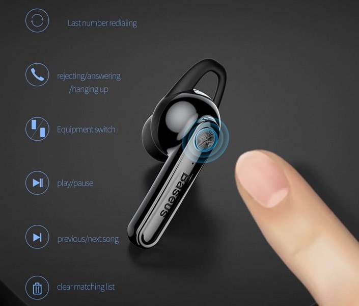 هندزفری بلوتوث بیسوس Baseus Magnetic Bluetooth Earphone NGCX-01 کدm23081