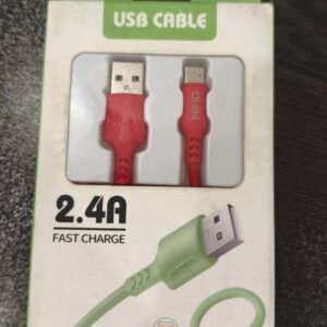 کابل تبدیل usb به usb-c مدل a2 طول 1متر رنگ قرمز کد m23272