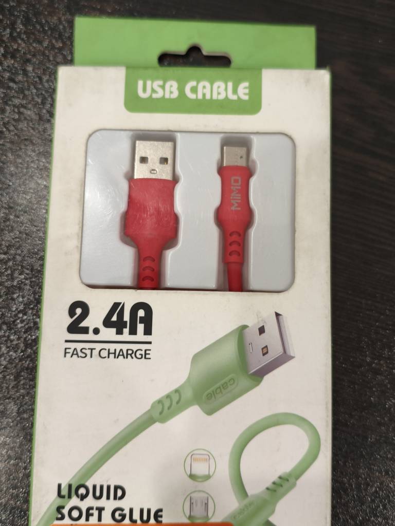 کابل تبدیل usb به usb-c مدل a2 طول 1متر رنگ قرمز کد m23272